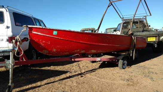 1968 Sears Fishing boat - Red