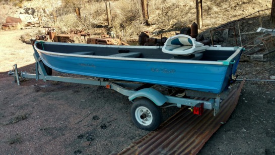1995 Sears Fishing boat - Blue