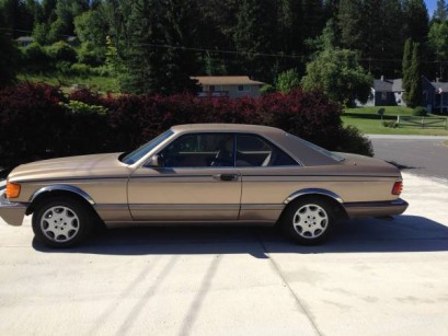 1987 Mercedes 560sec coupe  - Gold