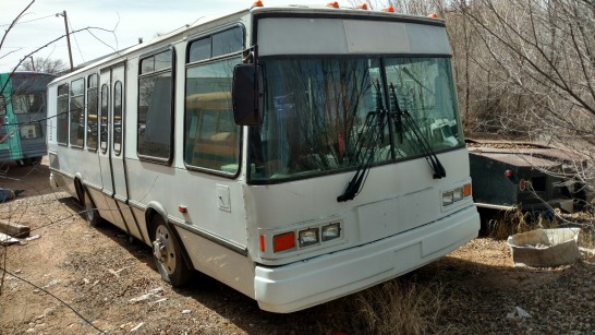 1999 City Transit bus - White
