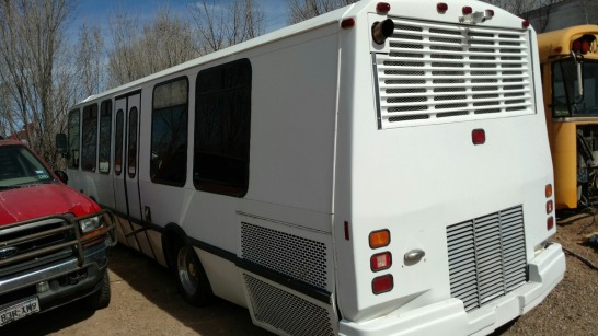 1999 City Transit bus - White