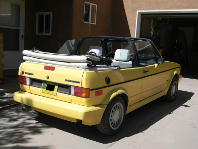 1990 Volkswagen Cabriolet- Yellow